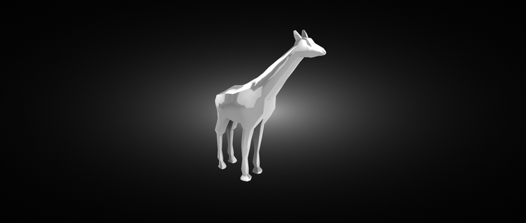 giraffe figure 3d print stl toy bust decoration 3d print model - Mito3D
