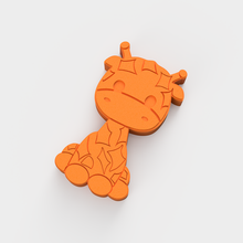 giraffe bath bomb mould mold solid shampoo press cute animal 3d print model - Mito3D