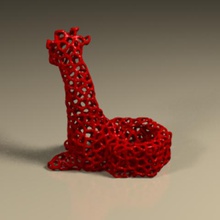 giraffe Kerze-Halter Kunst 3d print model - Mito3D
