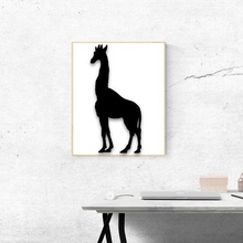 giraffe decor picture animals collection poly animal art wall canvas zoo 3d print model - Mito3D