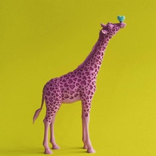 giraffe love art girlfriend gift valentines day valentine's valentine heart 3d print model - Mito3D