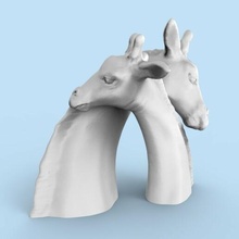 giraffe ornament animal sculptures statue 3d print model - Mito3D