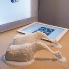 giraffe themed tablet holder ipad gadget cooking gaming video animal art toy 3d print model - Mito3D