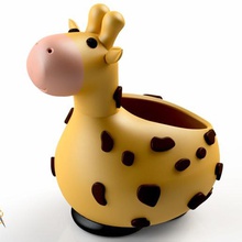 giraffe vase home jigsaw puzzle animal flowerpots bases 3d print model - Mito3D