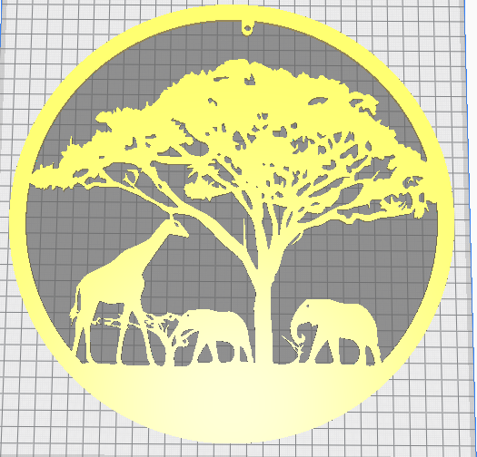 girafa parede decoração animais 3D print model - Mito3D