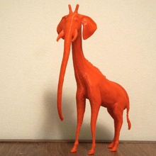 giraffelephant giraffe + Elefant Spiel Tiere chimera 3d print model - Mito3D