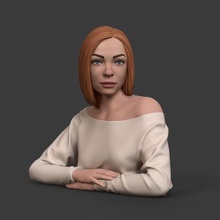 menina arte mulher fracasso 3dprint personagem retrato escultura 3d print model - Mito3D