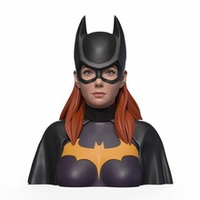 girl art batgirl bust 3dprint character portrait sculpture 3d print model - Mito3D