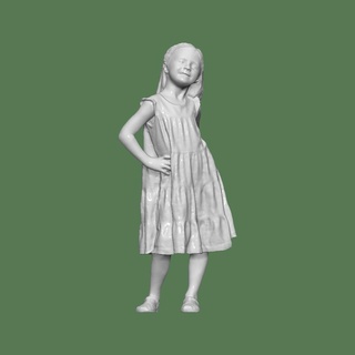 girl bag diorama people character diecast 1 64 body 32 mockup miniature human miniatures figurines 3d print model - Mito3D