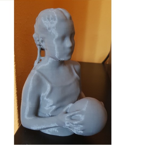 ragazza basket art 3D print model - Mito3D