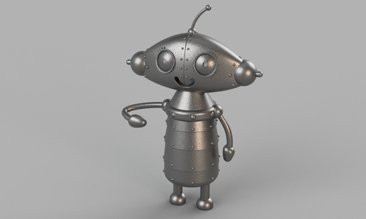 ragazza bot modello robot azione figura figure 3d print model - Mito3D