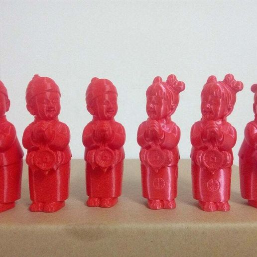Mädchen Junge glücklich 3D print model - Mito3D