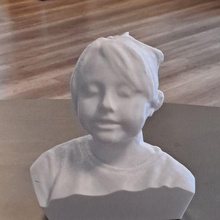 girl bust scan 3d print model - Mito3D