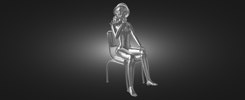 kız kokteyl sandalye bikini dekor Kadın adam tasarım iç Sanat plaj hediye oyuncaklar ev heykel heykelcik büst hentai anime Güneş 3d print model - Mito3D