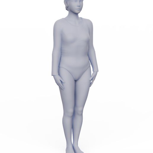 girl gymnastic suit 3D print model - Mito3D