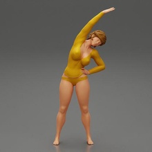 Mädchen Gymnastik 3d drucken Modell 3d print model - Mito3D