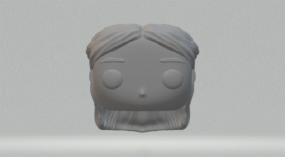 menina cabeça 004 funko pop 3d print model - Mito3D