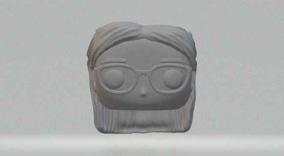 menina cabeça 005 funko pop 3d print model - Mito3D