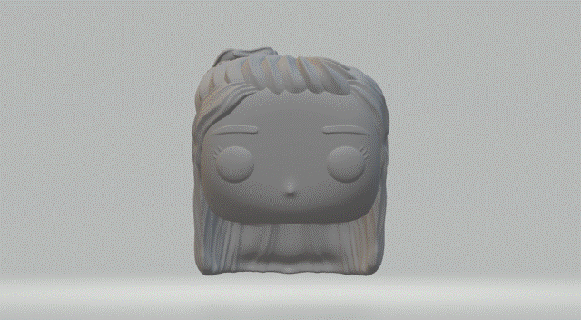 girl head 006 funko pop 3d print model - Mito3D