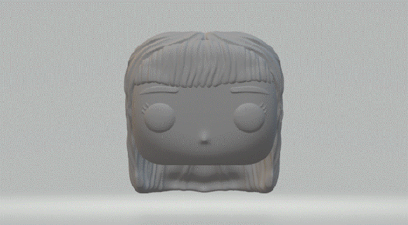 menina cabeça 010 funko pop 3d print model - Mito3D