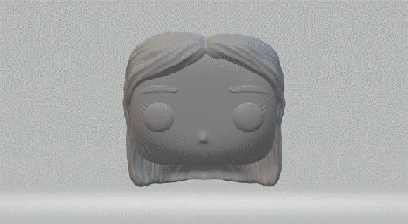 girl head 011 funko pop 3d print model - Mito3D