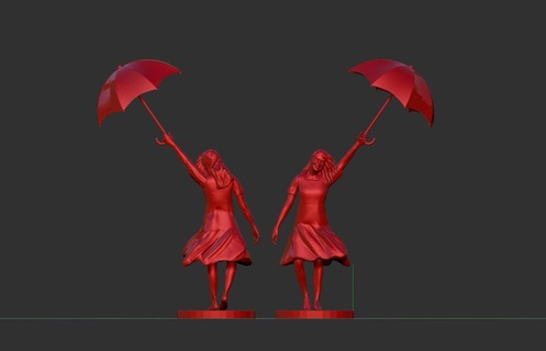 menina miniatura 3d impressão modelo mulher fêmea personagem humano 3d print model - Mito3D