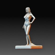 ragazza statua 4 carattere arte alto poli testa stampabile modello 3d print model - Mito3D