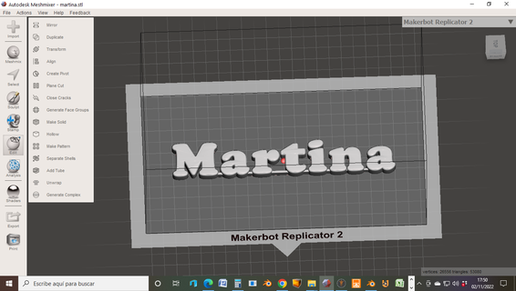 ragazze' nomi Martina lettere alfabeto 3d frasi segni segnaletica cartello design porta tavoli 3d print model - Mito3D