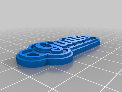 giulia özelleştirilmiş anahtarlık 3d print model - Mito3D