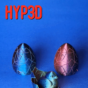 give f surprise easter egg funny middle finger bird chick breaking spring toy candy fun tricolor coextrusion hyped 3d hyp3d 3d print model - Mito3D