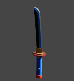 giyu mini espada matador demônios katana 3d print model - Mito3D
