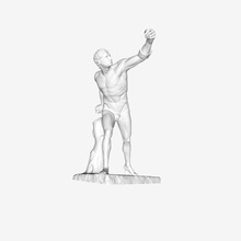 gladiateur borghese louvre, paris, france art le musée du louvre muse 3d print model - Mito3D