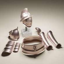 gladiator armor fashion helmet cosplay 3d print model - Mito3D