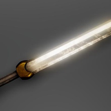 gladius spada gioco uno mani mischia militare l'arma sharp la maniglia legno 3d print model - Mito3D