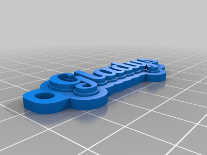 gladys' keychain customized organization 3d print model - Mito3D