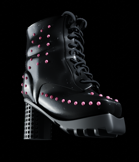 glam boot 3d print model - Mito3D