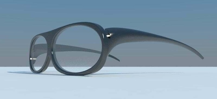glases gafas acessórios adereços moda 3d print model - Mito3D