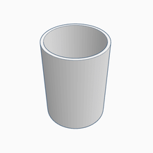 Glas home cup container 3d print model - Mito3D