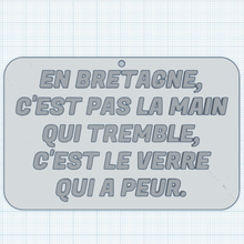 glass afraid humour proverb maxim breton brittany drink 3d print model - Mito3D