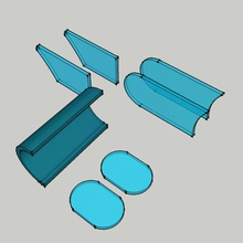Glas Boot artikuliert perso verschiedene Bereich custom articule Stand Kostenlose 3d print model - Mito3D