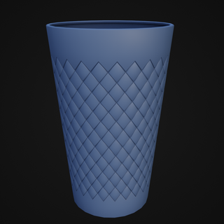 Glas Design Vase Abendessen Mahlzeit Glaswaren frei einstellen Platten 3d print model - Mito3D