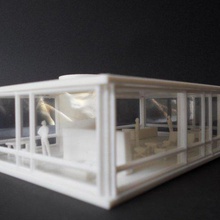 glass house phillip johnson Architektur Gebäude-Strukturen 3d print model - Mito3D