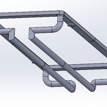 glass support bar supor vere worm verr foot magpies 3d print model - Mito3D
