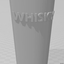 bicchiere di whisky casa 3d print model - Mito3D