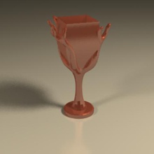 glass wine art cup first communion chalice 3d print model - Mito3D