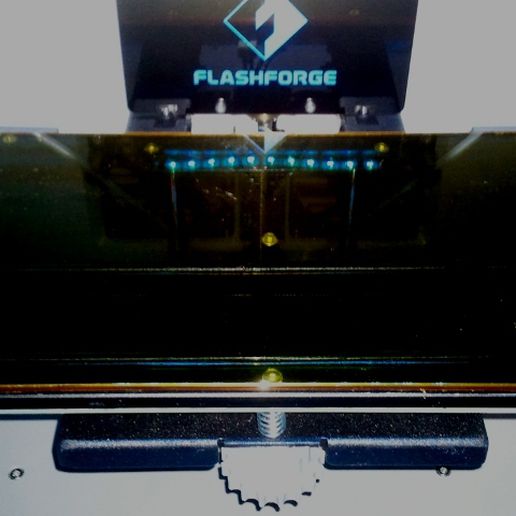 glassbed corner brackets flashforge dreamer 3mm plates flat 3D print model - Mito3D