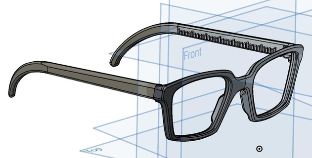 glasses design fashion sunglasses 3d print model - Mito3D