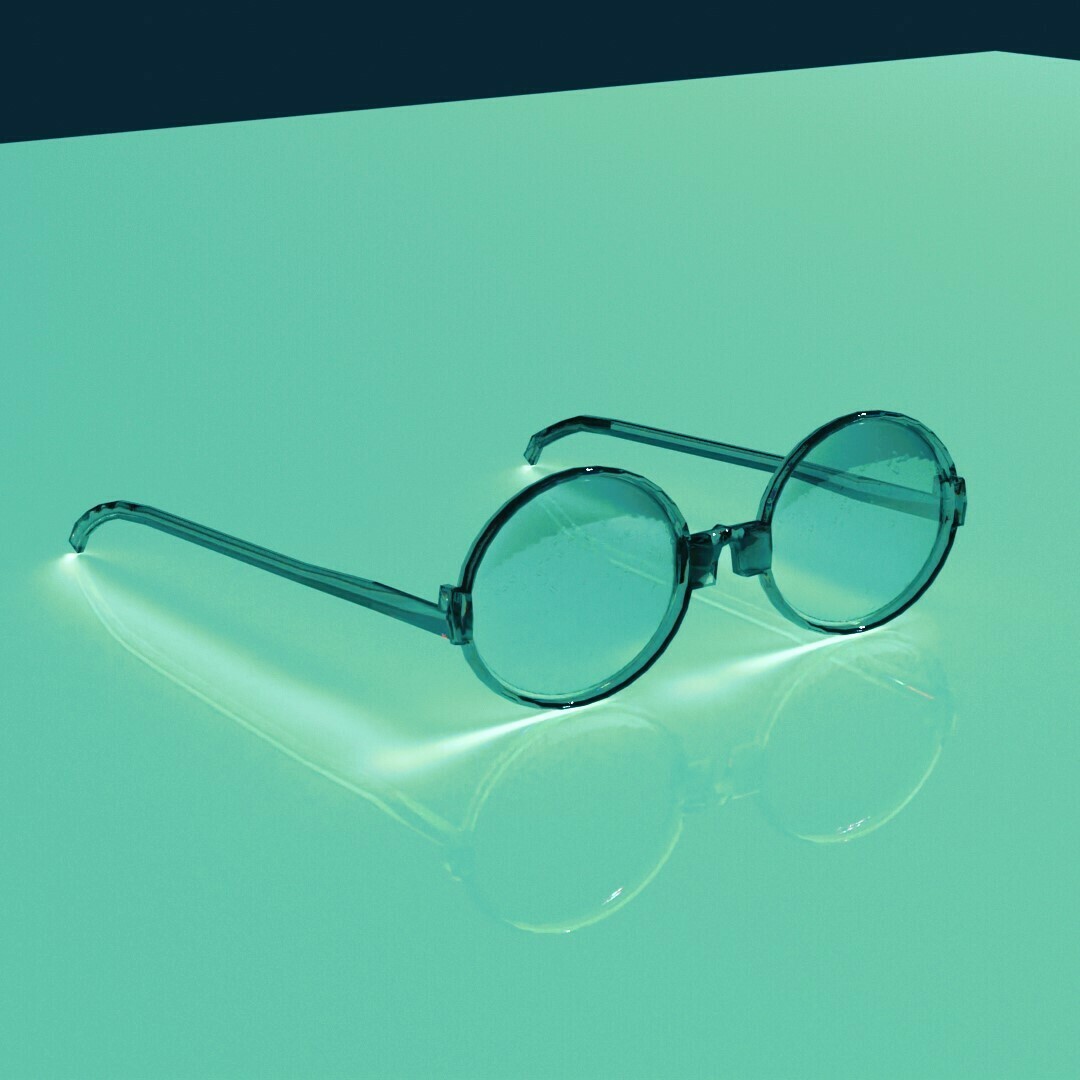 glasses 3D print model - Mito3D