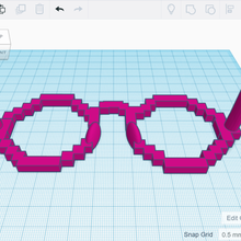 glasses fashion toy 3d print model - Mito3D