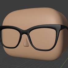 lunettes 2 funko pop art 3d print model - Mito3D